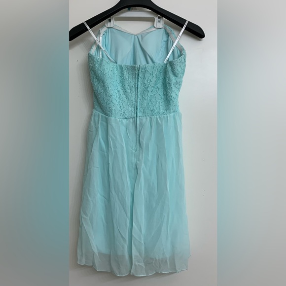 Speechless strapless/removable spaghetti strap dress size 13 light teal - Picture 3 of 3